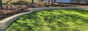 Limestone retaining wall for local Perth park