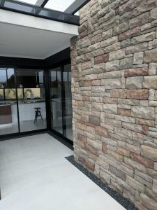 Cabernet Stone Veneer cladding popular with patios and entertainment areas