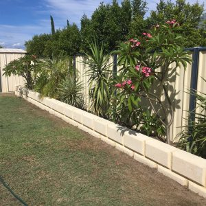 Limestone used as Garden Edge